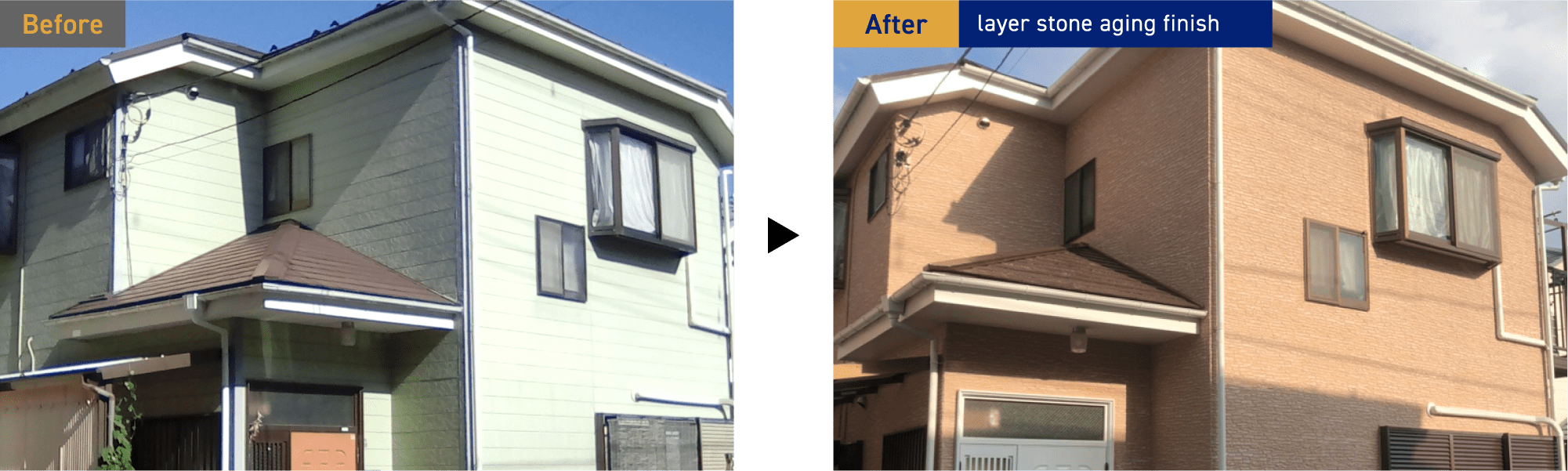 layer stone aging finish